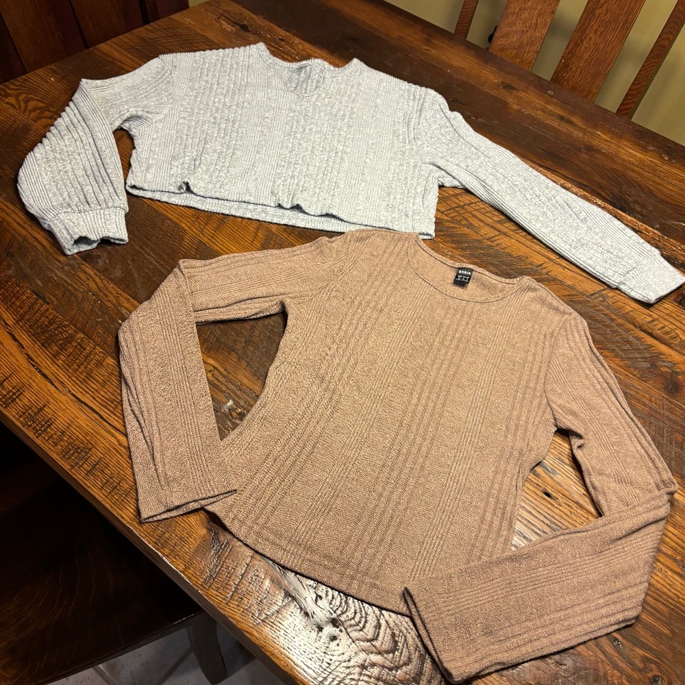 2 Tween/Teen Sweaters LIKE NEW - XS